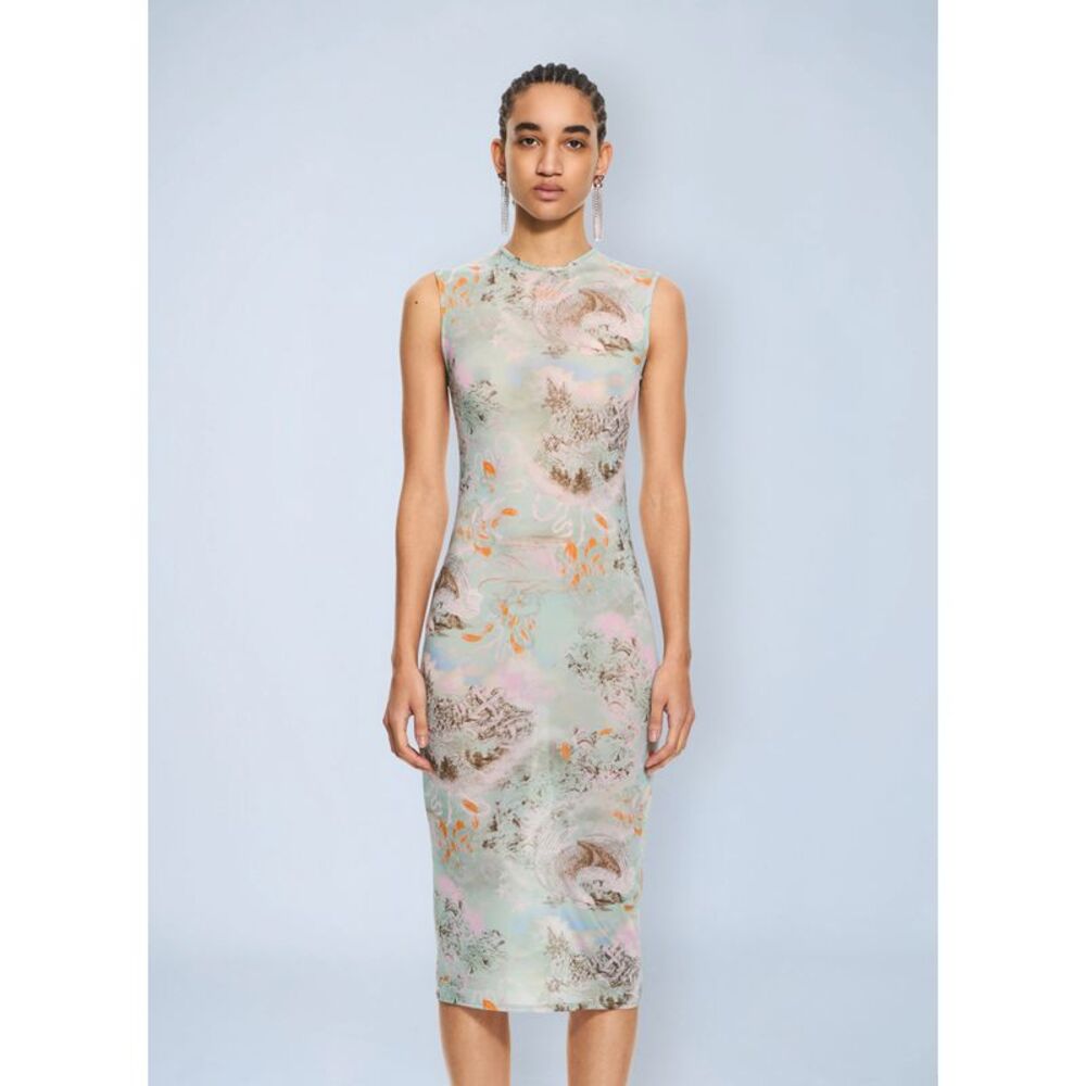 Off-White Women Light Jersey Storytelling Sleeveless Dress